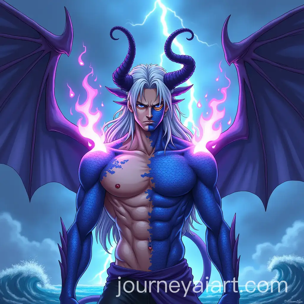DragonScaled-Warrior-with-Mystical-Flames-in-Stormy-Ocean