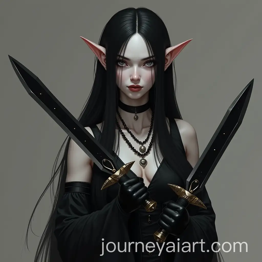 Tiefling-Female-with-Black-Daggers-and-Dress