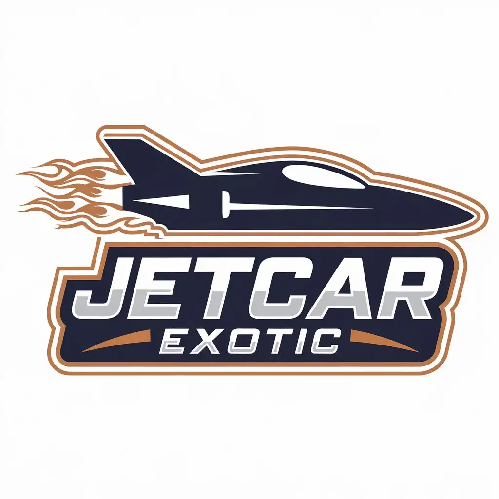 LOGO Design for Jetcar Exotic Jetcar Symbol with Modern Style and Clear Background