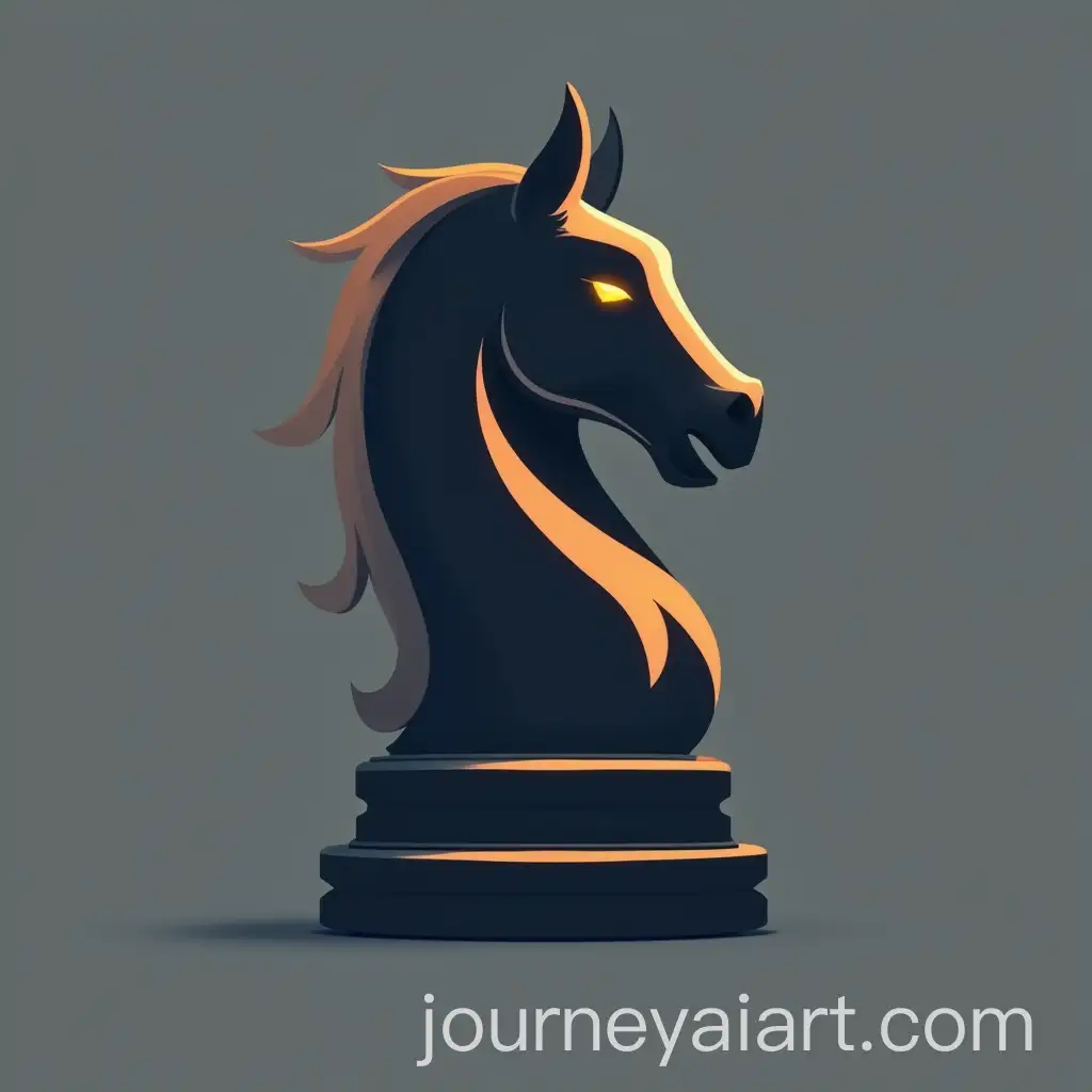 Modern-Knight-Chess-Piece-Logo-Design