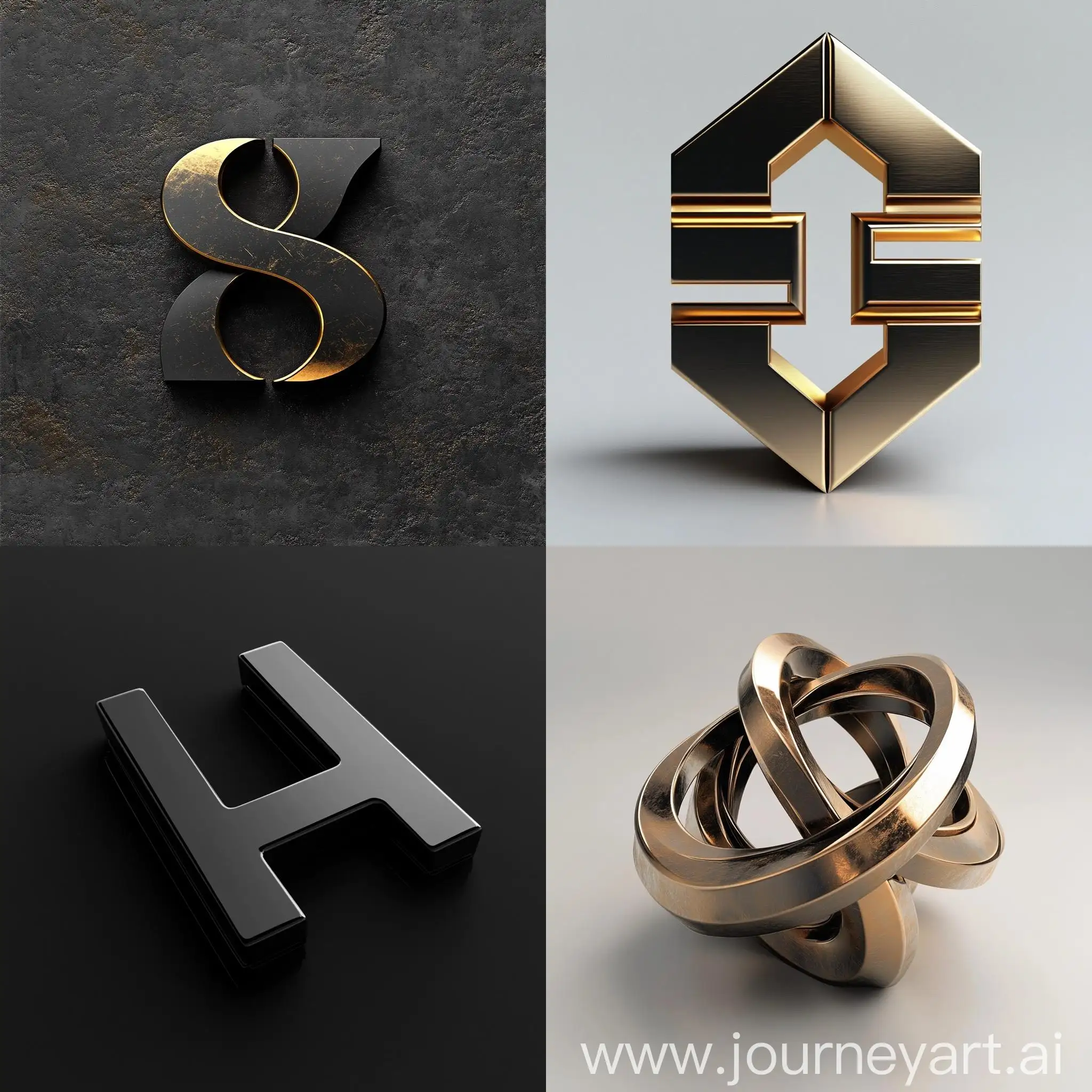 Logo-Design-with-Inscription-in-3D-Style