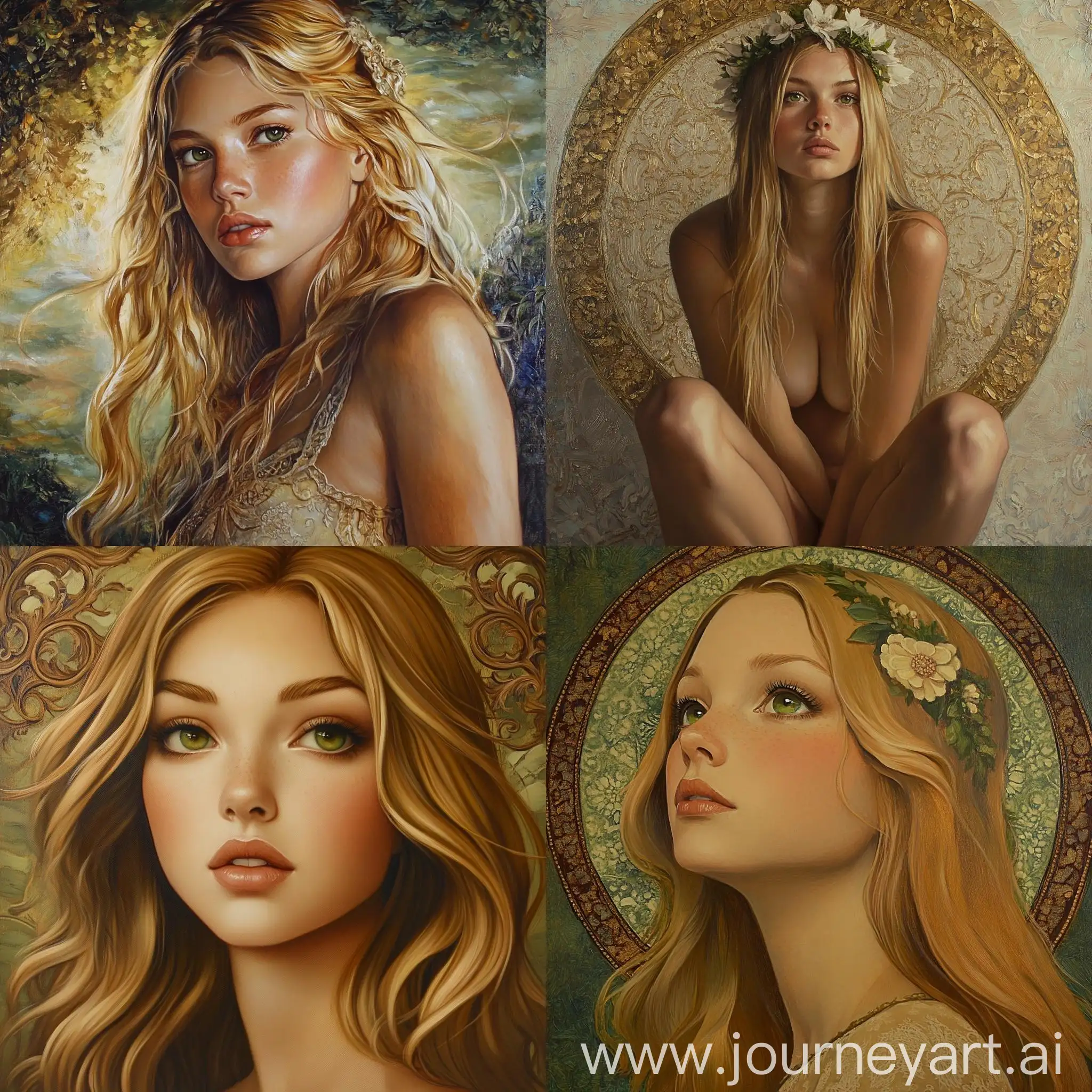 Supernatural-Goddess-with-Wheat-Blonde-Hair-and-Grassy-Green-Eyes-in-Surrealistic-Baroque-Style