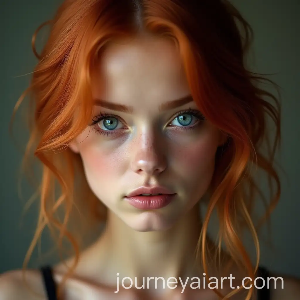 Portrait-of-a-Young-Redhead-Woman-with-Large-Eyes-and-Fleshy-Lips