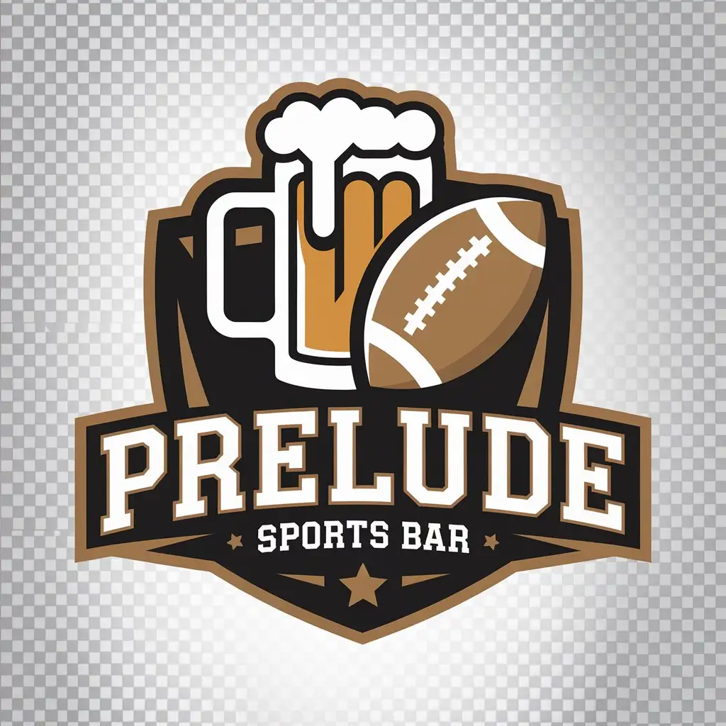 LOGO Design for Prelude Sports Bar Beer Football Theme for Restaurant Industry