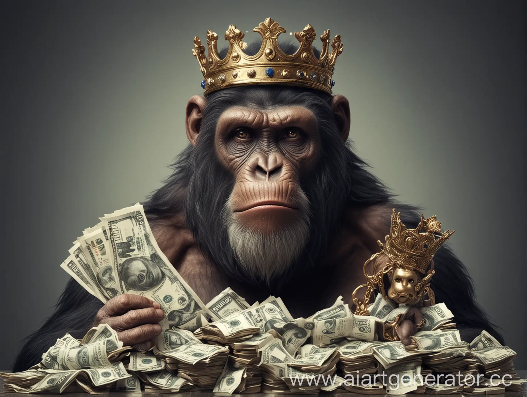 Scandinavian-Style-Gorilla-King-with-Wealth