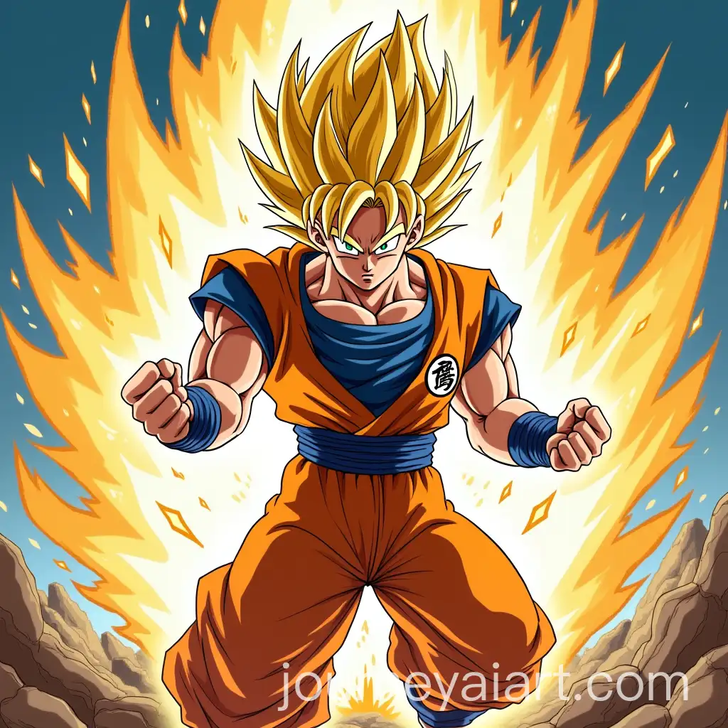 Gohan-Transforming-into-Super-Saiyan-5-in-Dynamic-Action