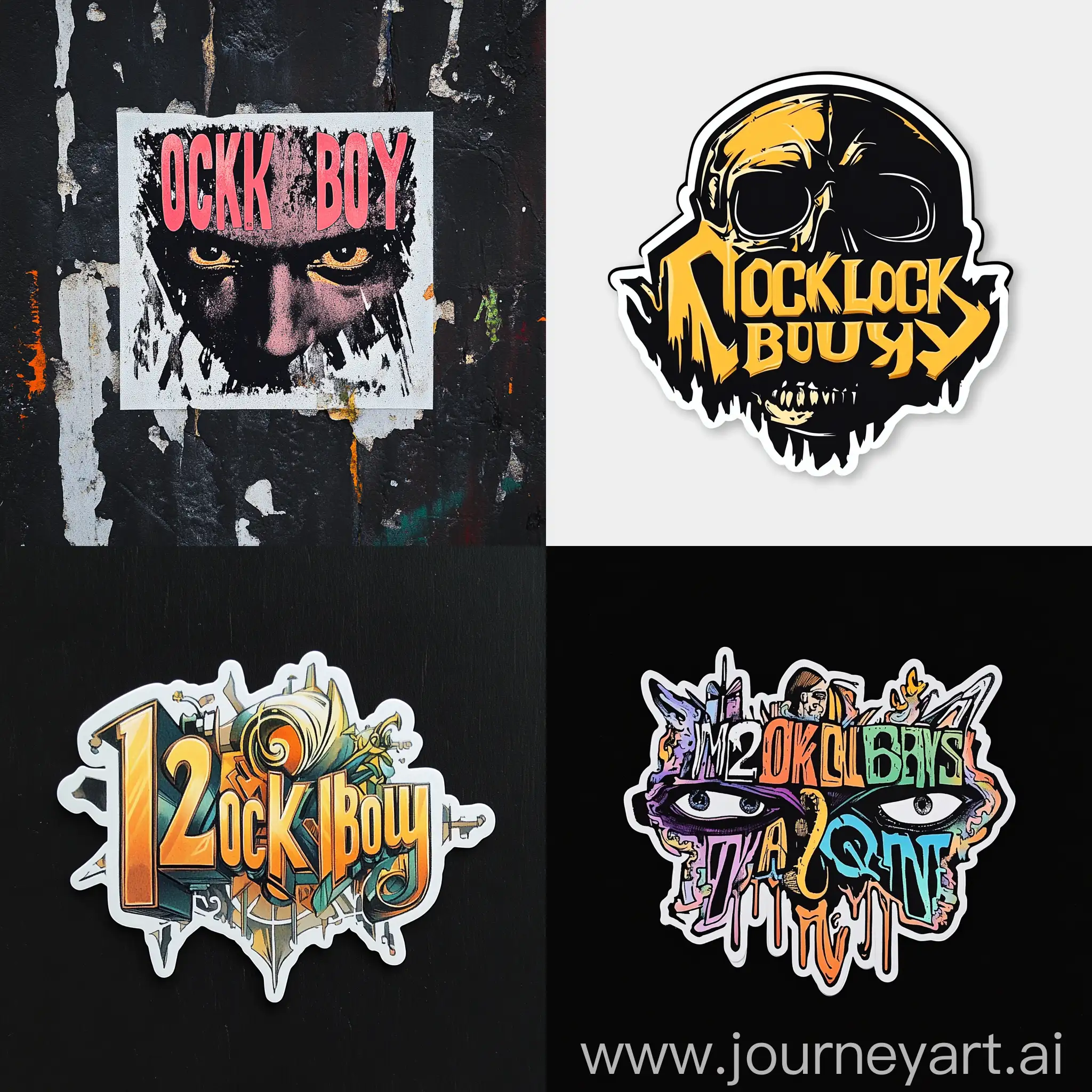 Bold-Sticker-Design-Featuring-12OCKLOCKBOYS-Inscription