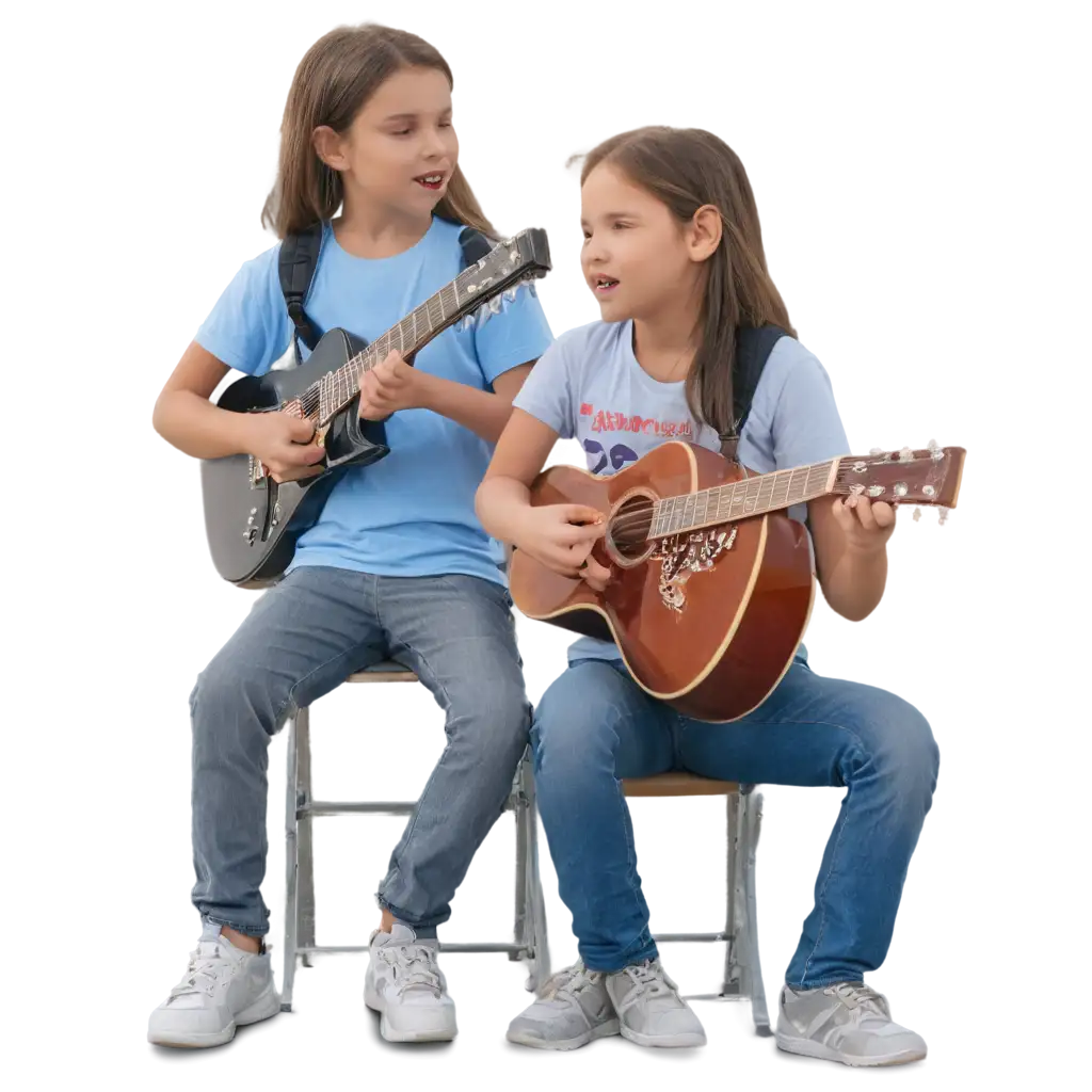 HighQuality-PNG-Image-Boy-Playing-Guitar-and-Girl-Singing-in-Front-of-School