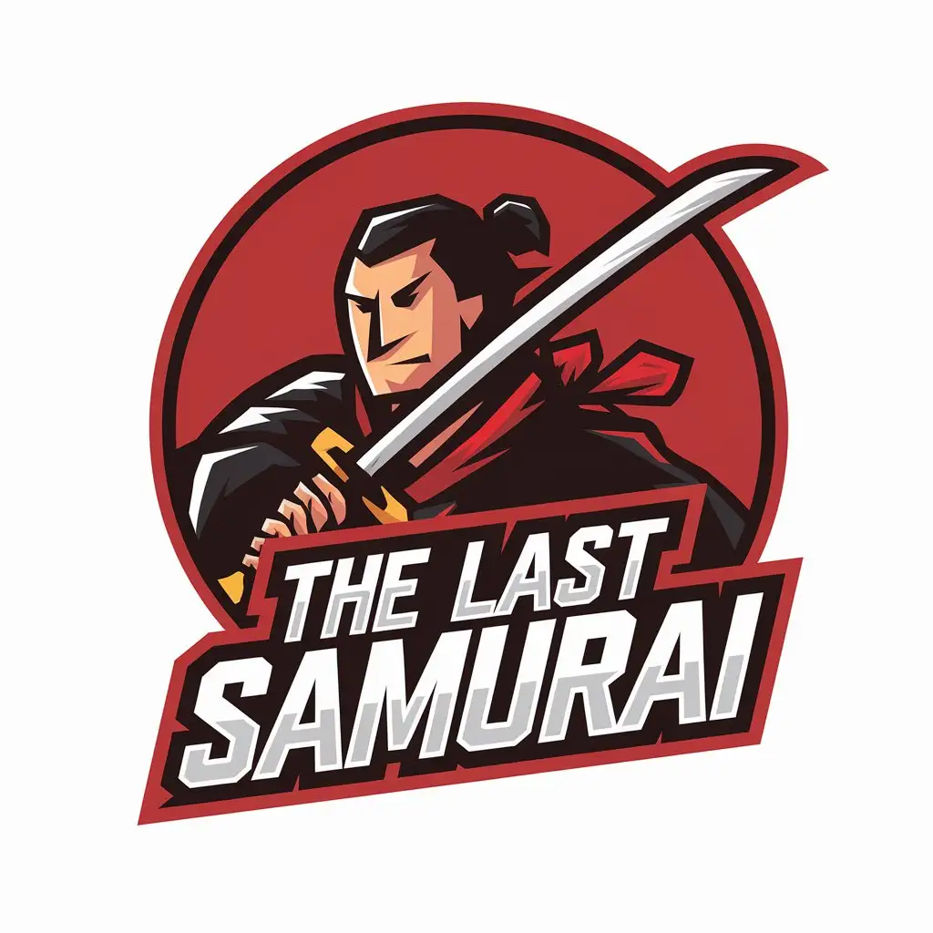 Cartoon-Style-Esports-Logo-on-White-Background-The-Last-Samurai