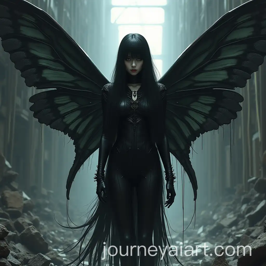 Goth-Girl-with-Moth-Wings-in-Surreal-Floating-Scene