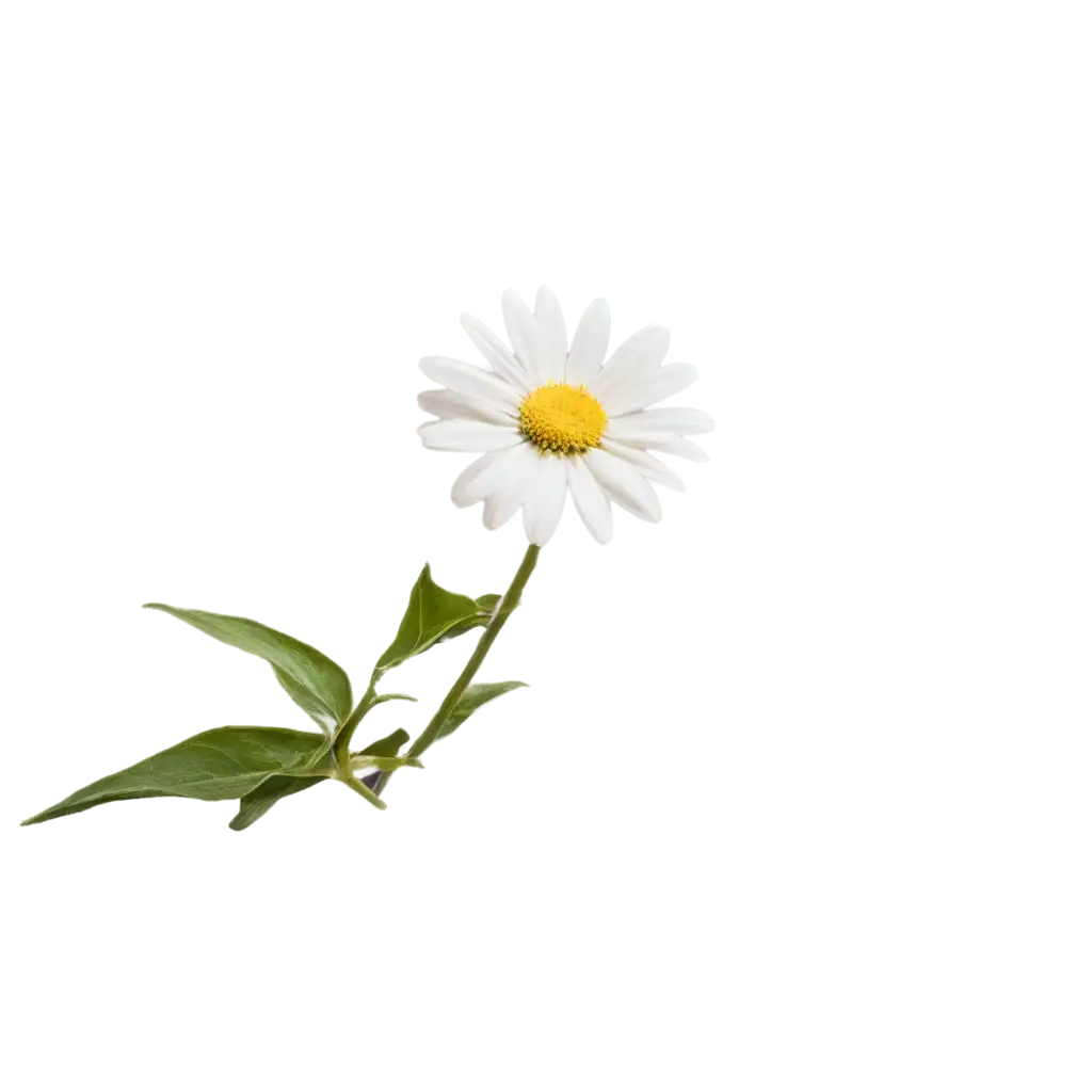 Dancing-White-Daisy-PNG-Image-with-Stem-and-Leaves-High-Quality-for-Creative-Use