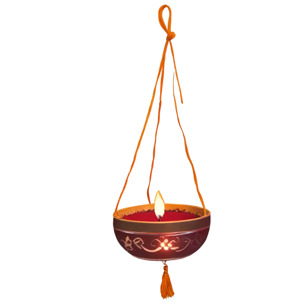 Diwali-Hanging-Diya-PNG-Image-Illuminate-Your-Celebrations-with-HighQuality-Graphics