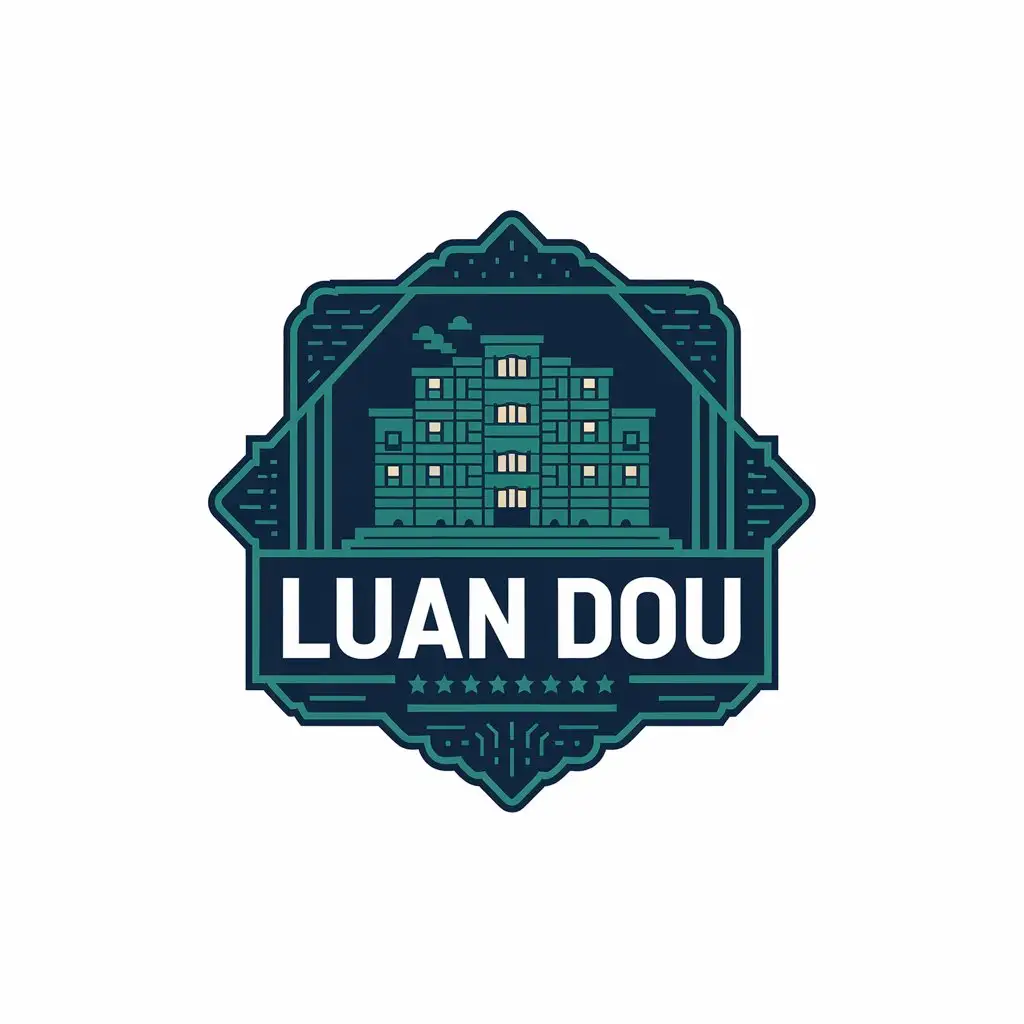 LOGO-Design-for-Luan-Dou-Asylum-Inspired-Dark-and-Complex-Entertainment-Industry-Emblem