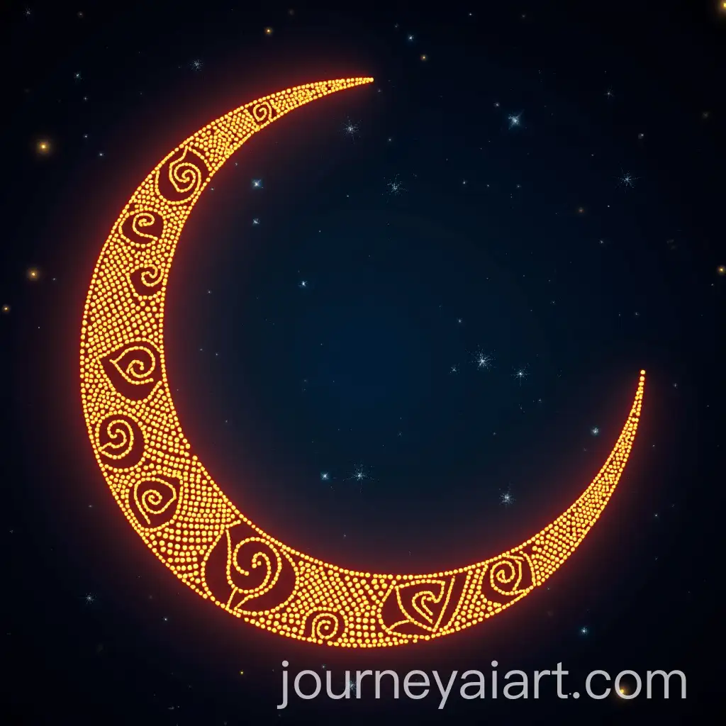 CloseUp-of-Glowing-Crescent-Moon-with-Igbo-Uli-Patterns-and-AnimalShaped-Constellations-in-AfroFuturism-Style