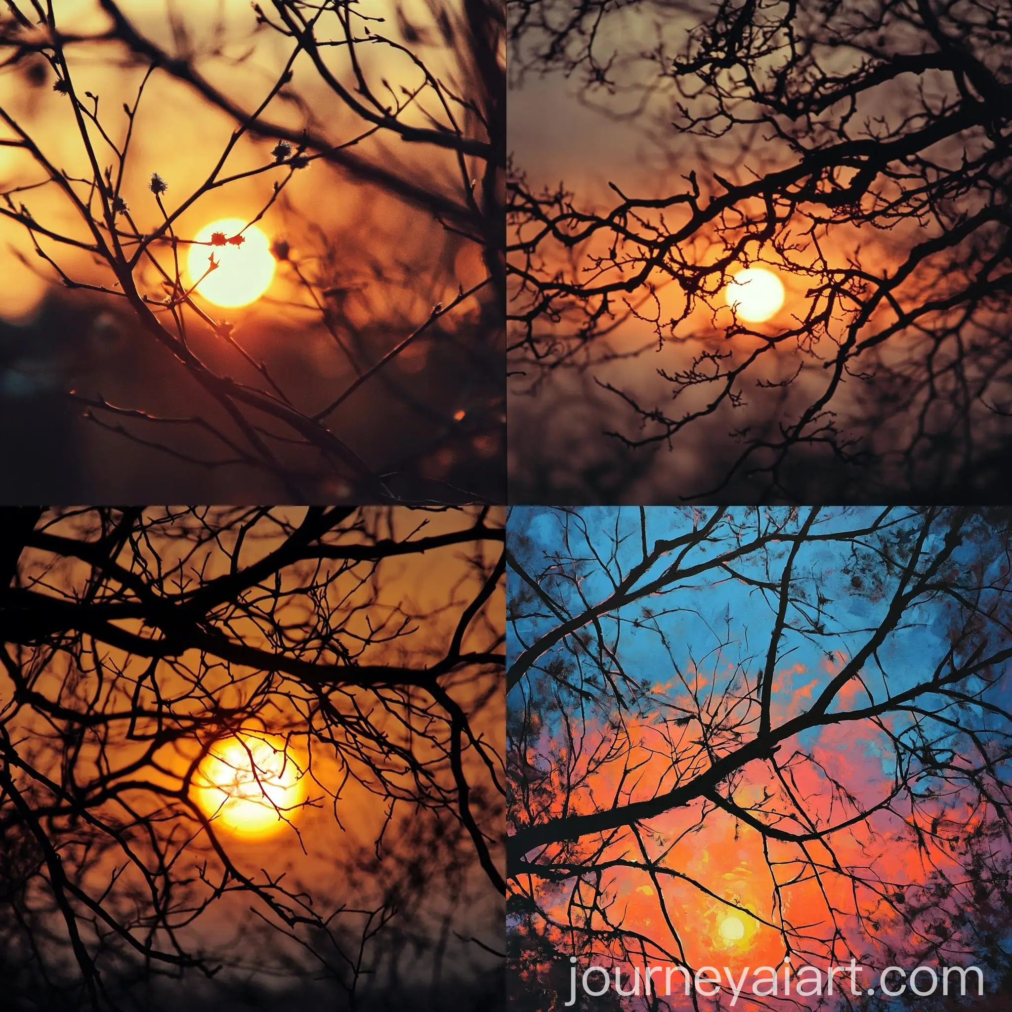 Tranquil-Sunset-Through-Branches