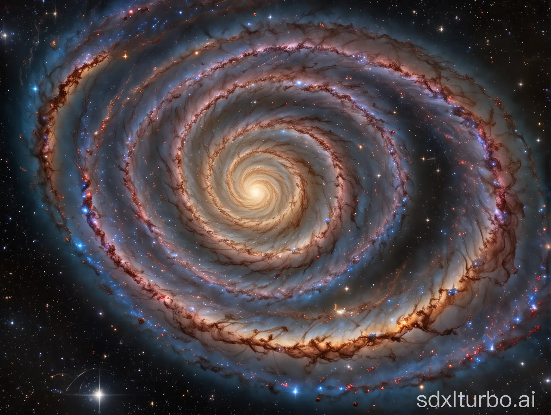 Majestic-Spiral-Galaxy-with-Radiant-Stars-and-Intricate-Patterns