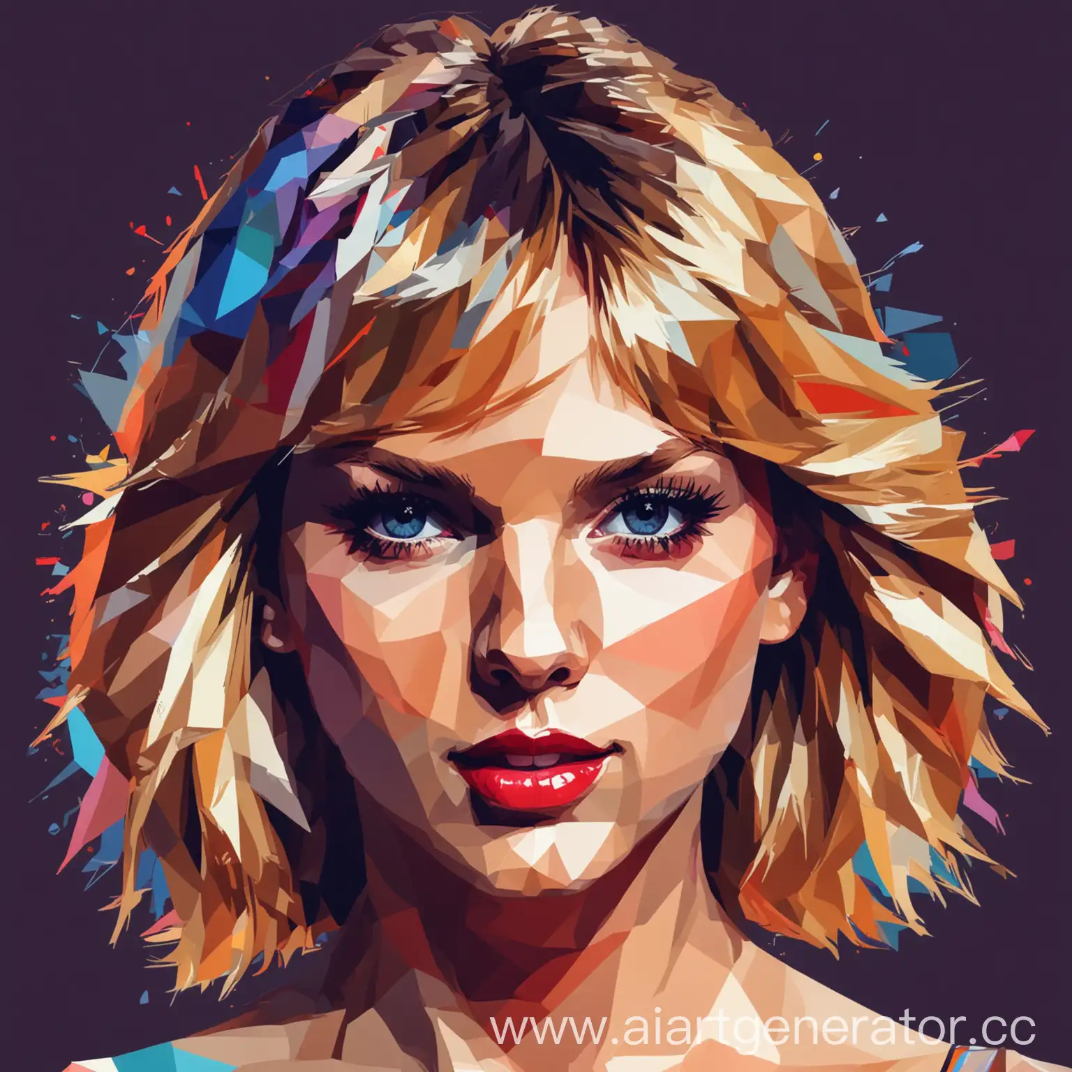 Taylor-Swift-WPAP-Pop-Art-Portrait-in-Geometric-Style