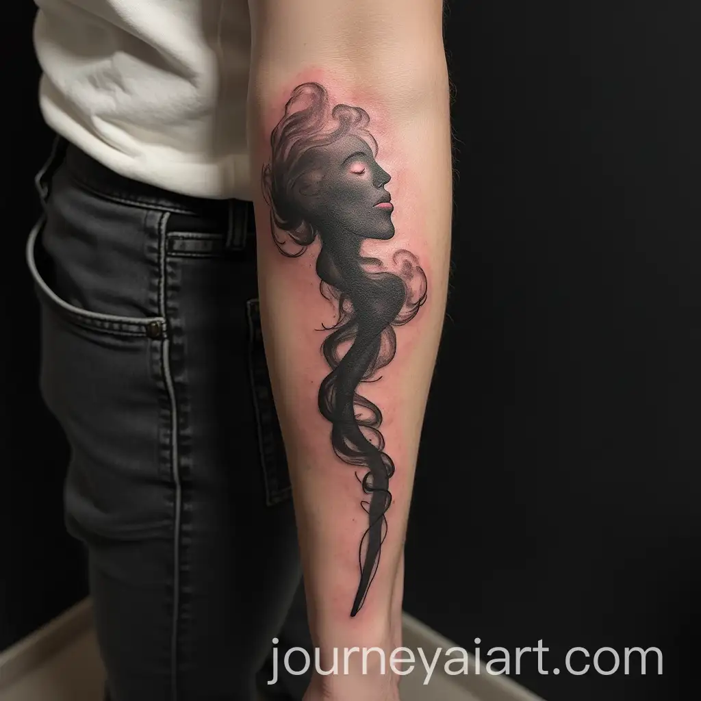 Intricate-Smoke-Tattoo-Design-with-Artistic-Swirls-and-Flowing-Details