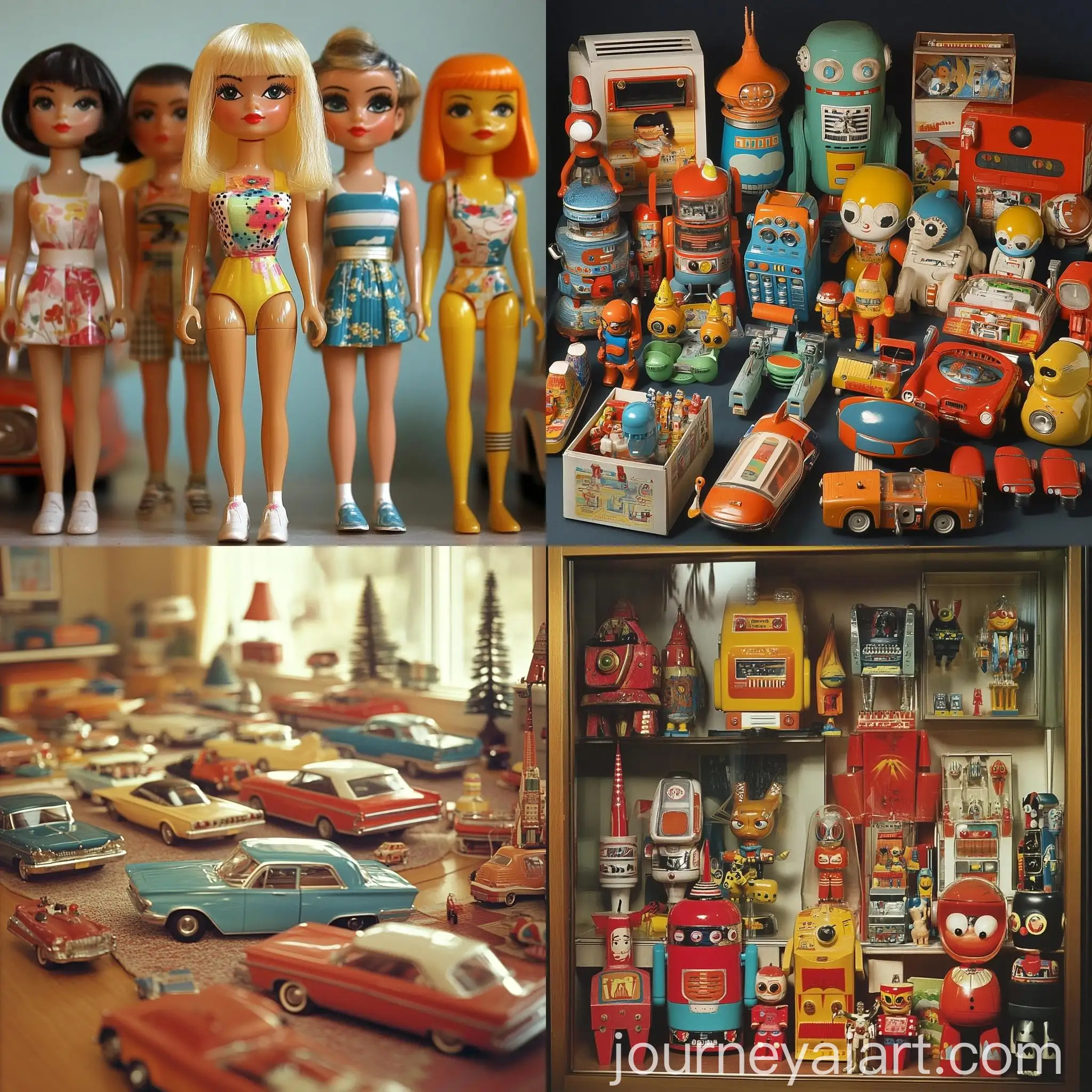 Vintage-1960s-Toy-Collection-Display