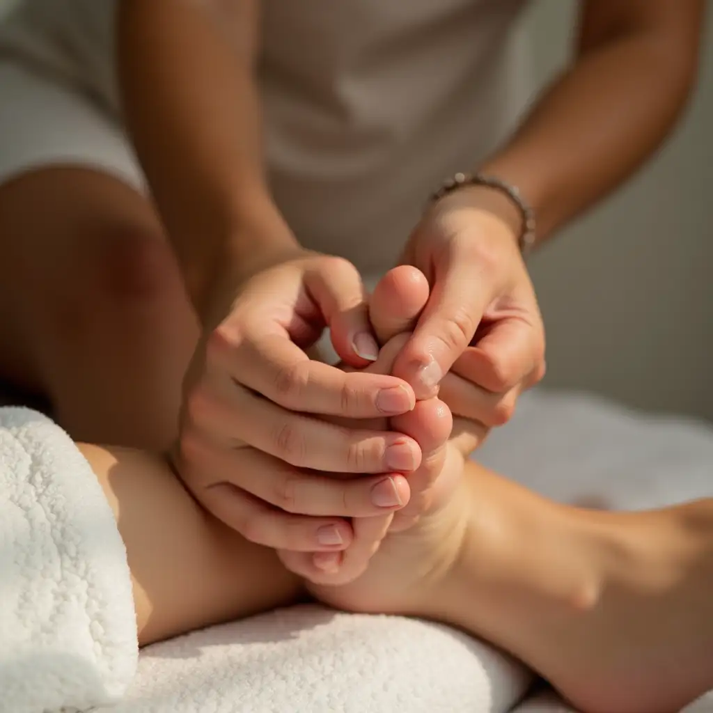 Relaxing-Foot-Massage-for-a-Woman-Lying-Down