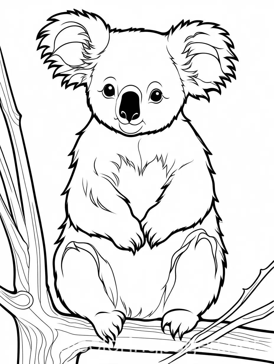 Simple-Koala-Coloring-Page-for-Children