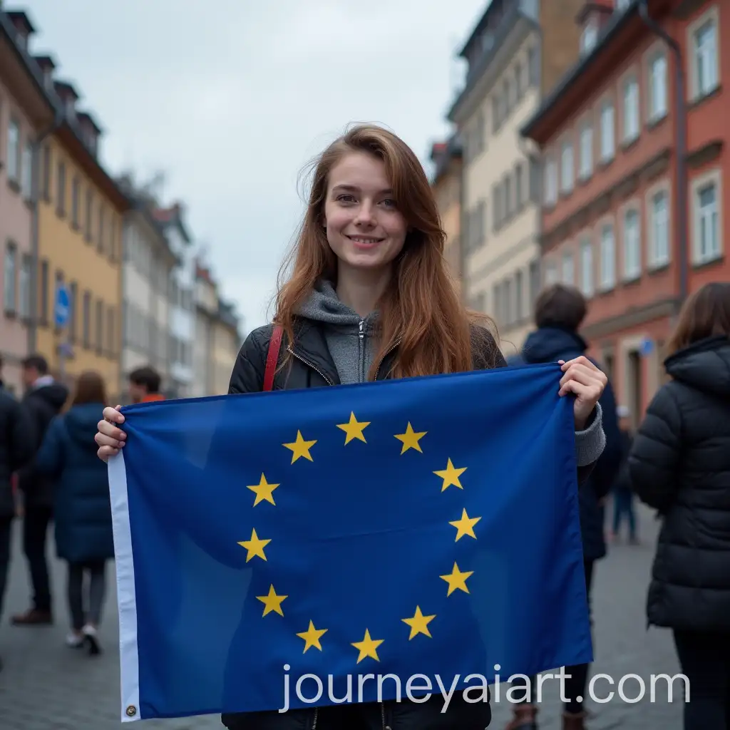 Young-Woman-with-European-Union-Flag-Advocating-for-Joining-EU