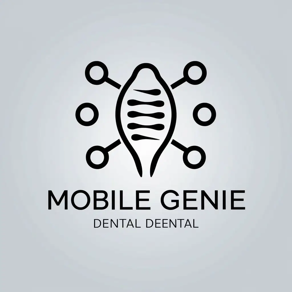 LOGO Design for Mobile Genie Genetics Theme for Medical Dental Industry