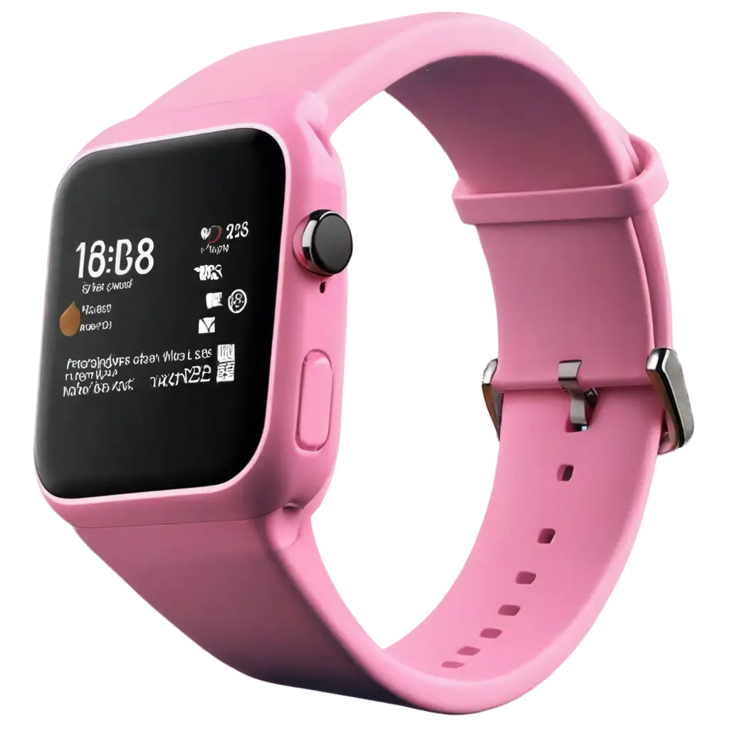 Smart-Watch-Pink-Colour-PNG-Image-for-Fashion-and-Tech-Visuals