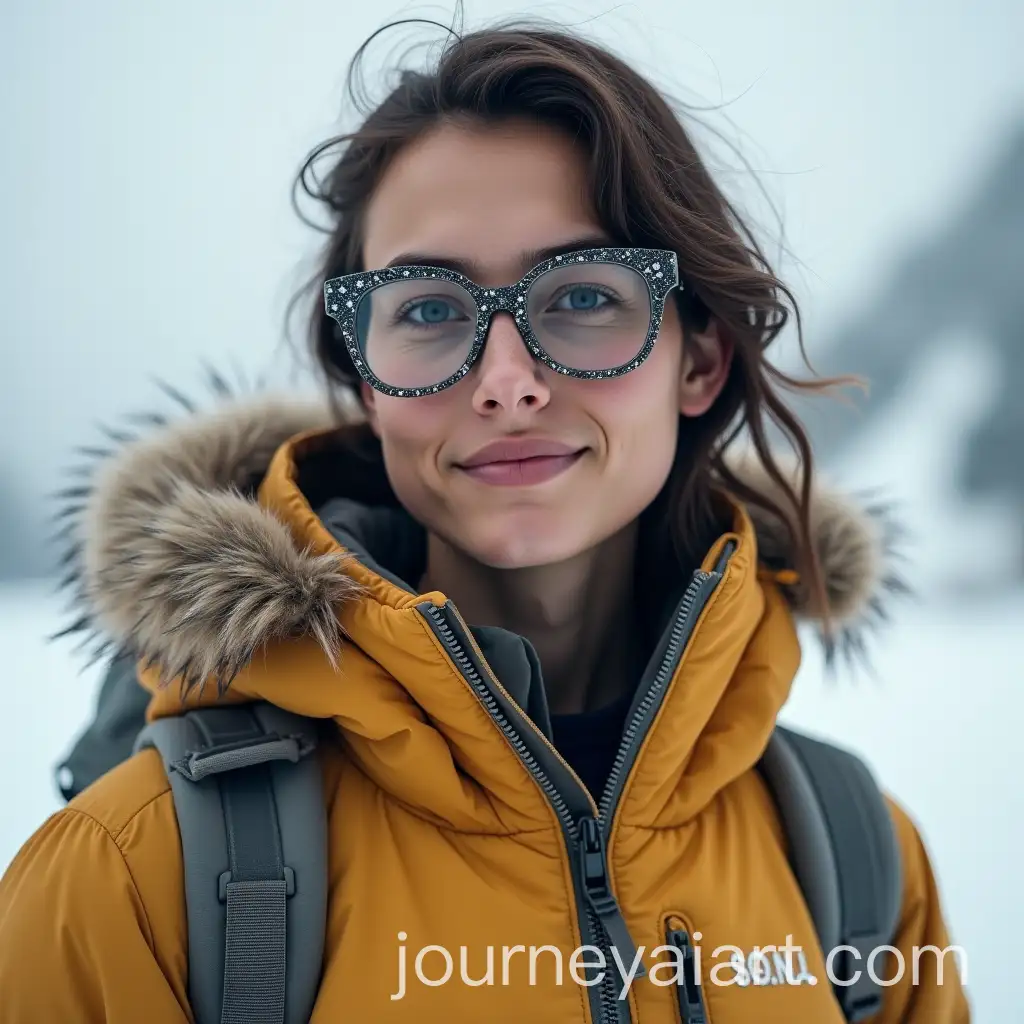 Model-with-Glasses-in-InuitInspired-Fashion-Hybrid