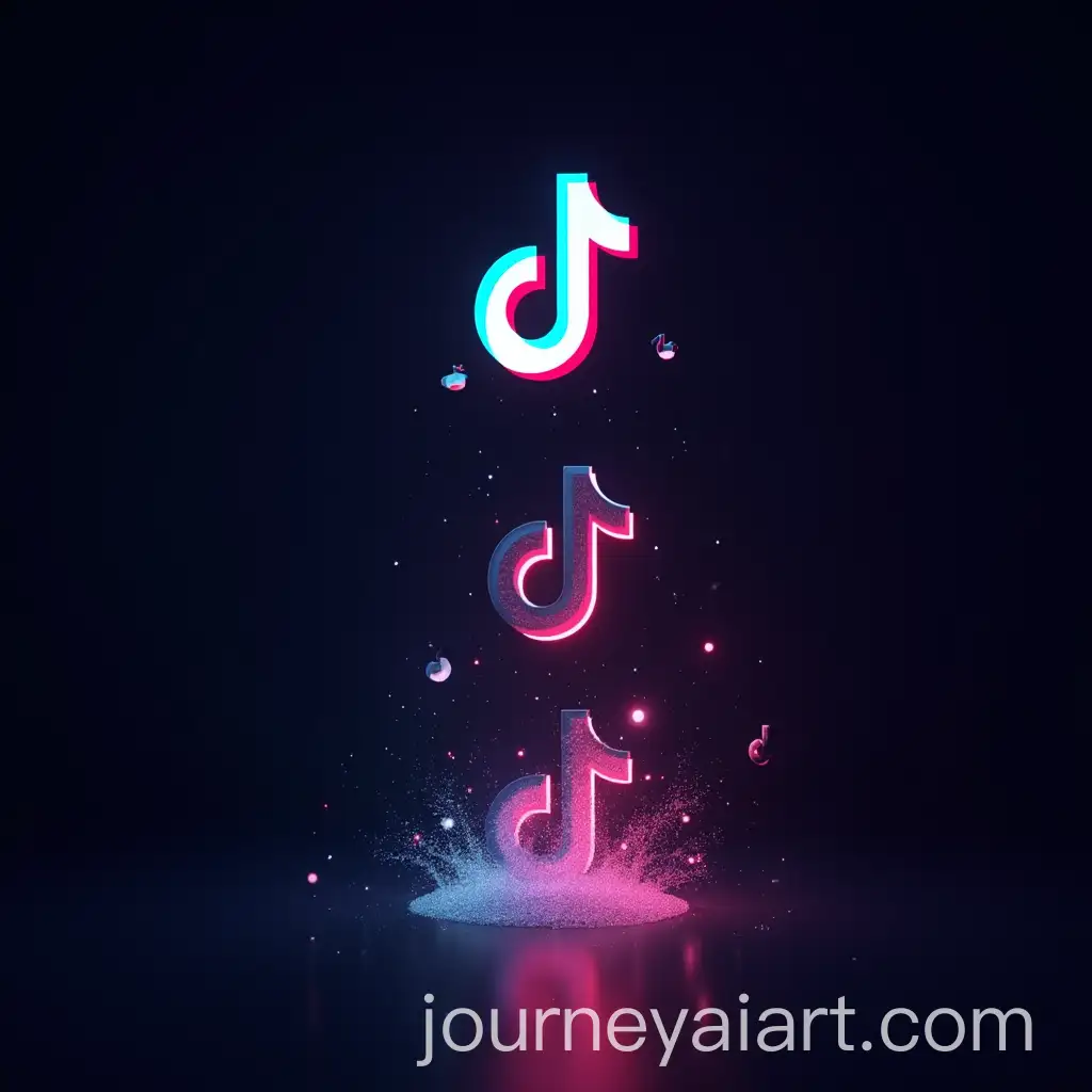 Floating-TikTok-Logos-in-Dynamic-Futuristic-Pattern