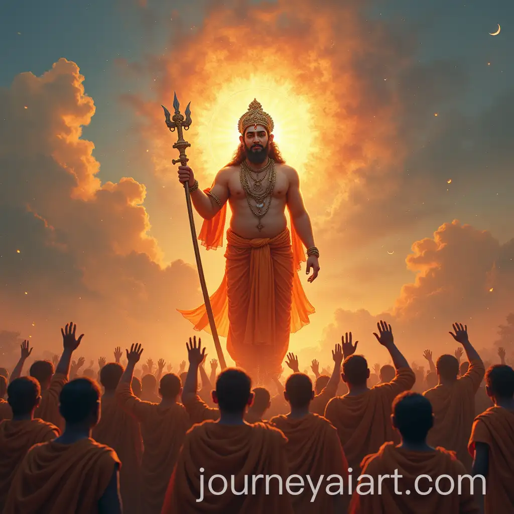 Ganesh-Visarjan-Ceremony-with-Think-India-TShirt-Wearing-Devotees