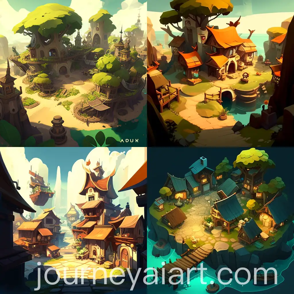 Village-of-Incarnam-Universe-Dofus-Artwork