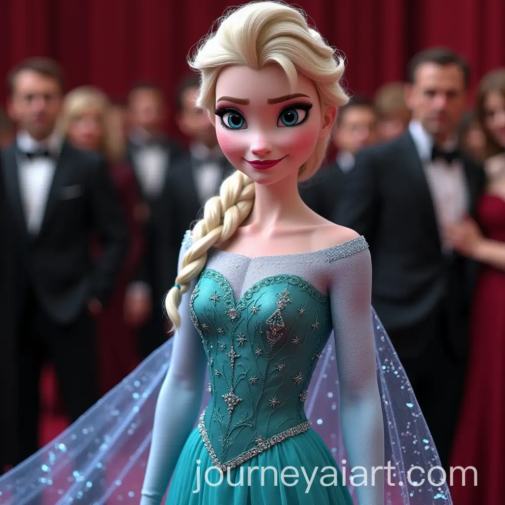 Princess-Elsa-at-the-Oscars-in-Real-Life