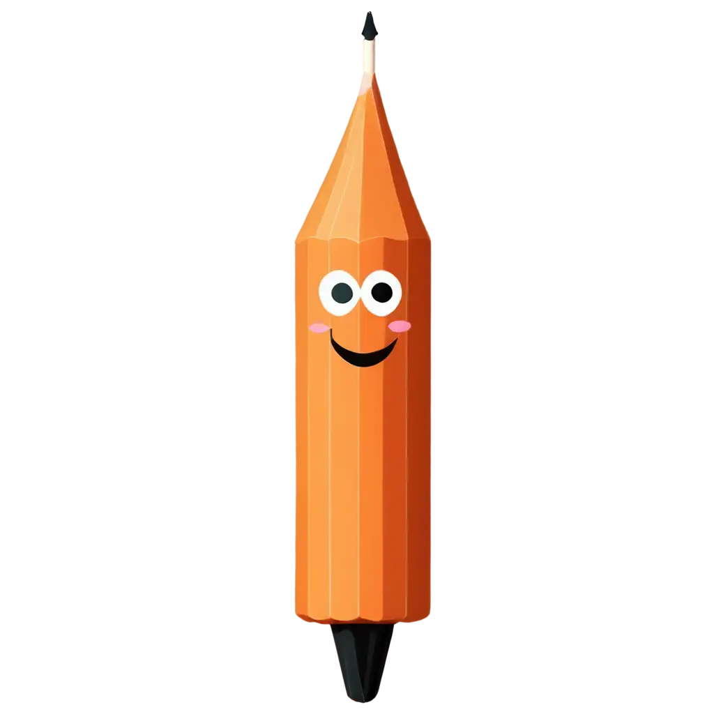 ANIMATED PENCIL WITH FACE