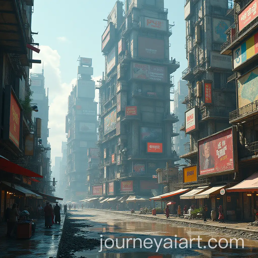 RunDown-Futuristic-City-with-Central-Advertisements