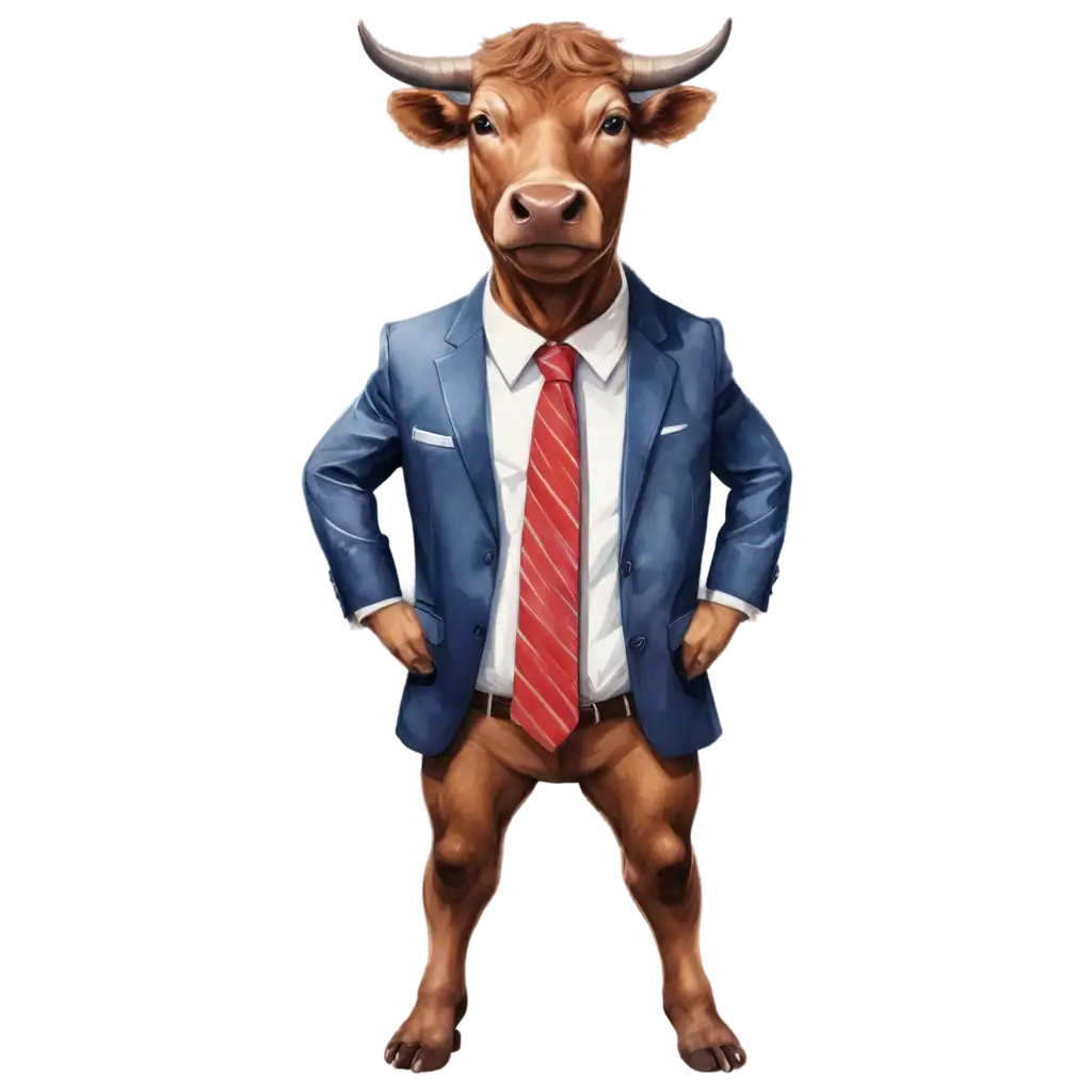 Bull-in-a-Tie-and-Swimsuit-PNG-A-Unique-and-Playful-Image-for-Creative-Projects