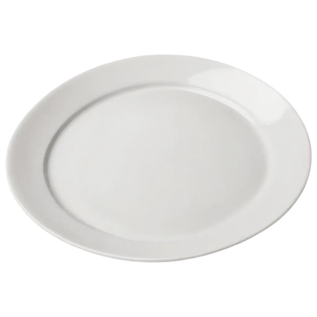 White-Round-Flat-Plate-PNG-Image-Simple-Elegance-and-Versatility