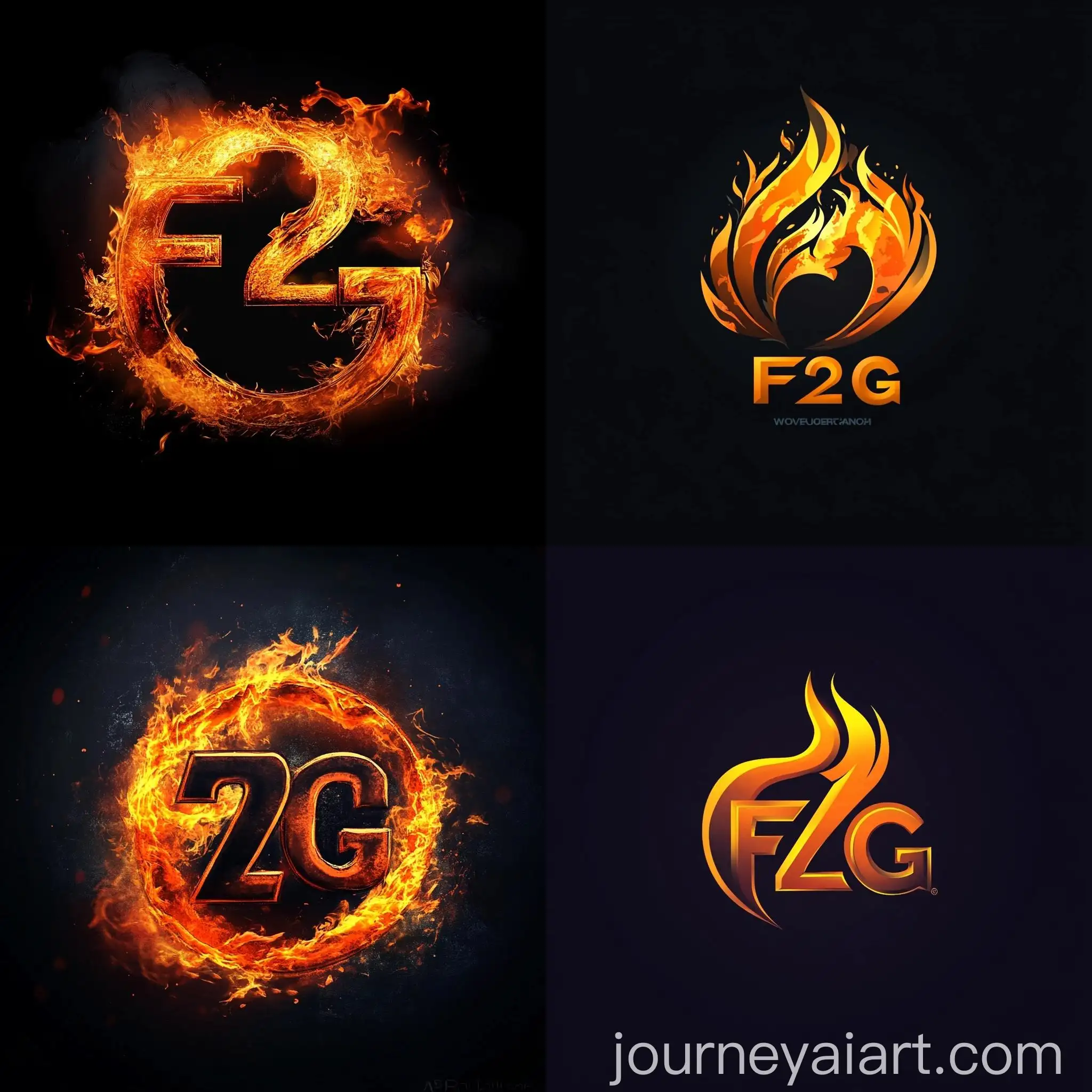 Dynamic-Logo-Design-F2G-in-Fiery-Tones