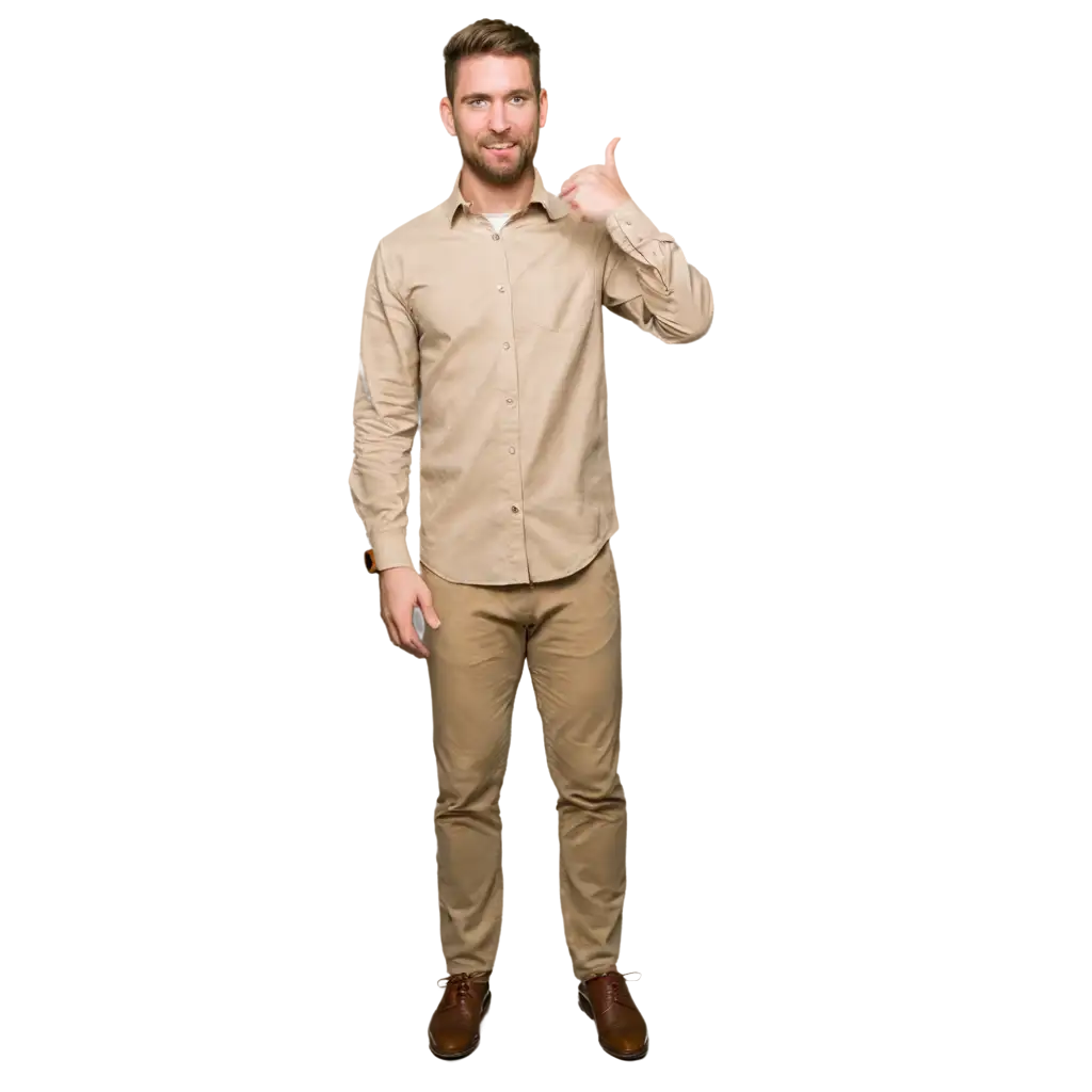Man wear Sand colour shirt