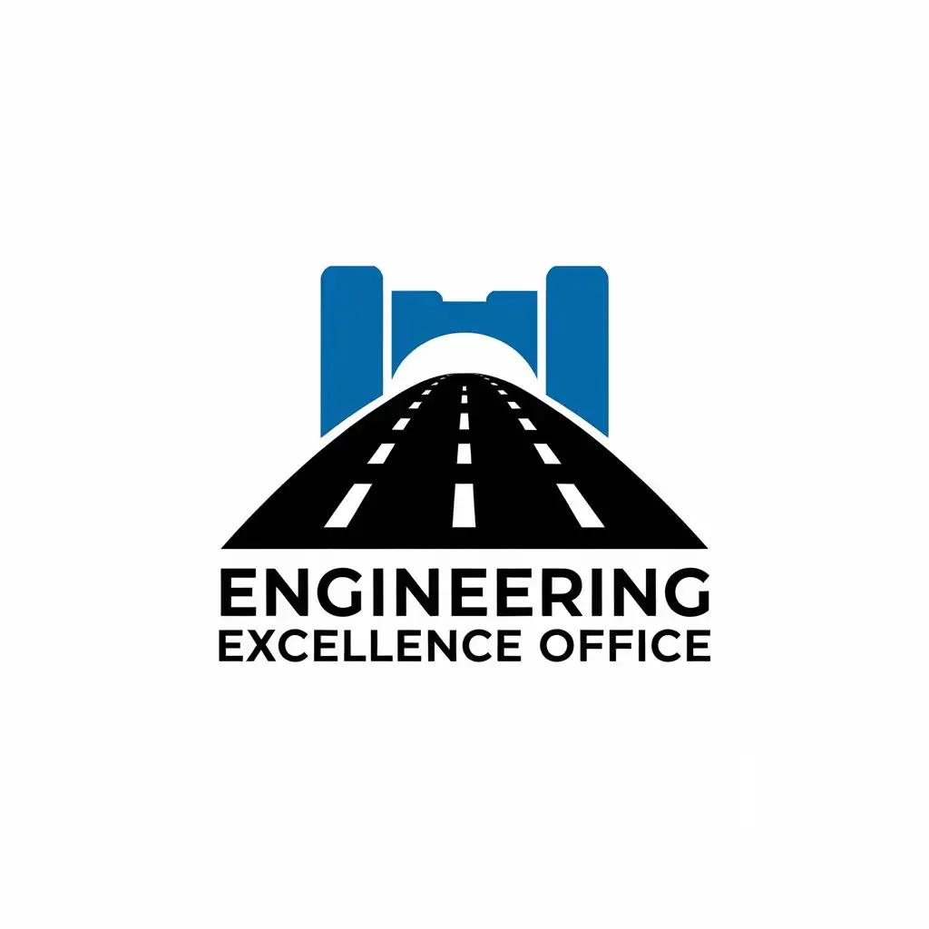 LOGO Design For Engineering Excellence Office Road and Bridge Symbol in Construction Industry