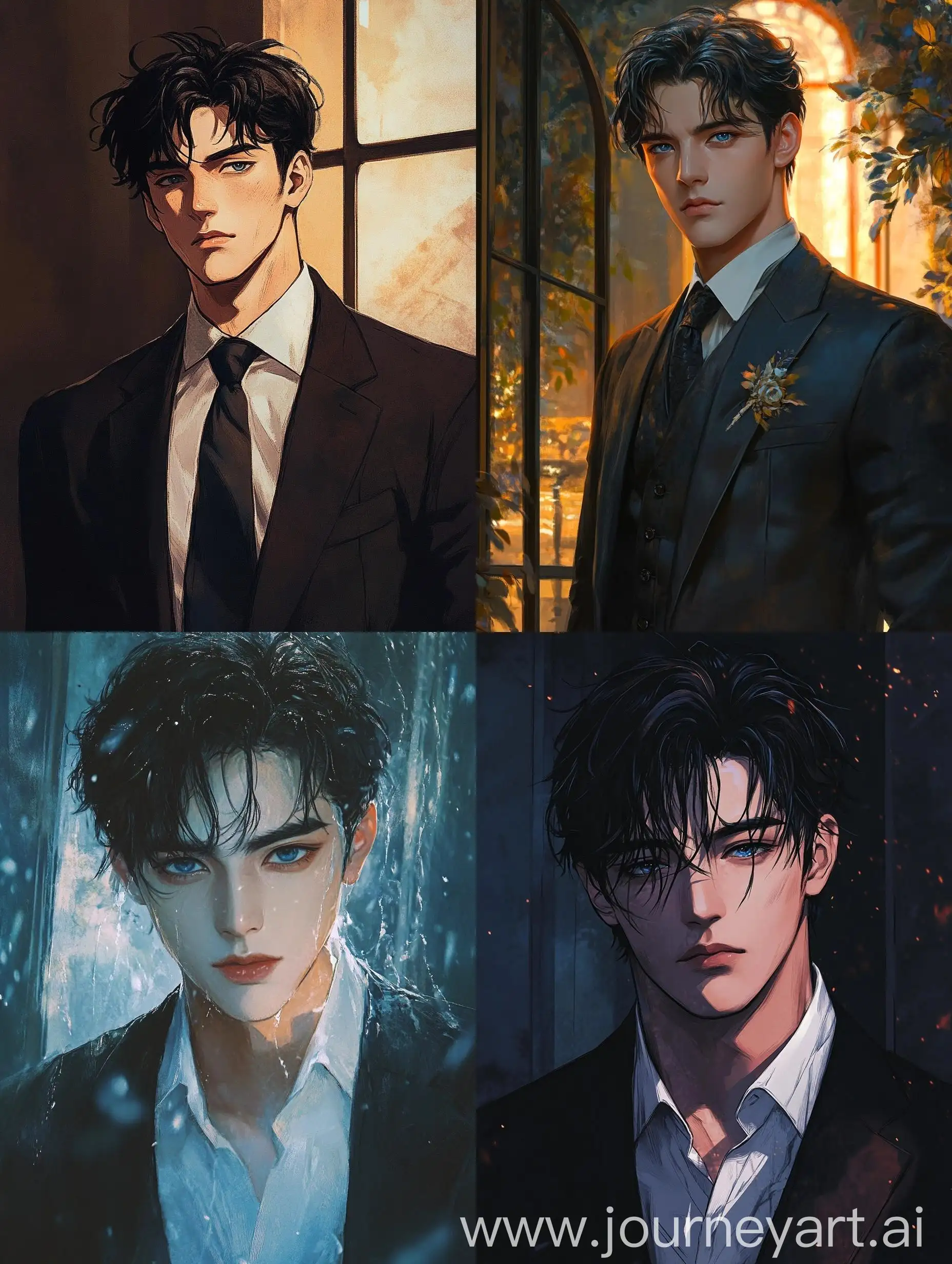 Stylish-90s-Anime-Aesthetic-Handsome-Mature-Man-in-Modern-Mansion