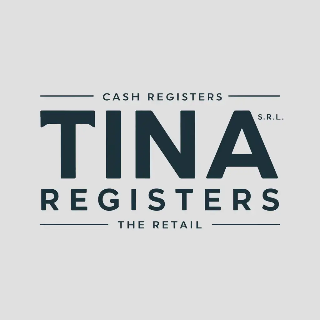 LOGO-Design-for-TINA-SRL-Modern-Cash-Registers-Symbol-for-Retail-Industry