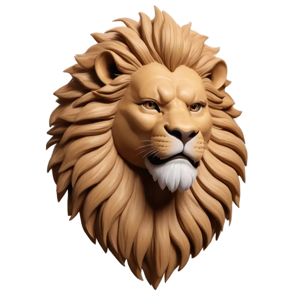 Abstract-Lion-Head-3D-PNG-Captivating-Design-for-HighQuality-Graphics