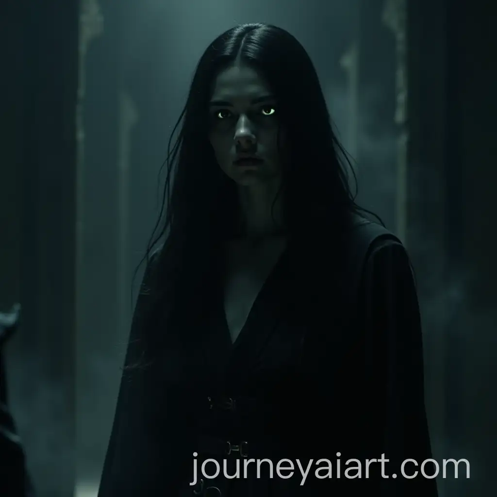 Mysterious-Woman-with-Glowing-Eyes-and-Dark-Robes-Facing-the-King