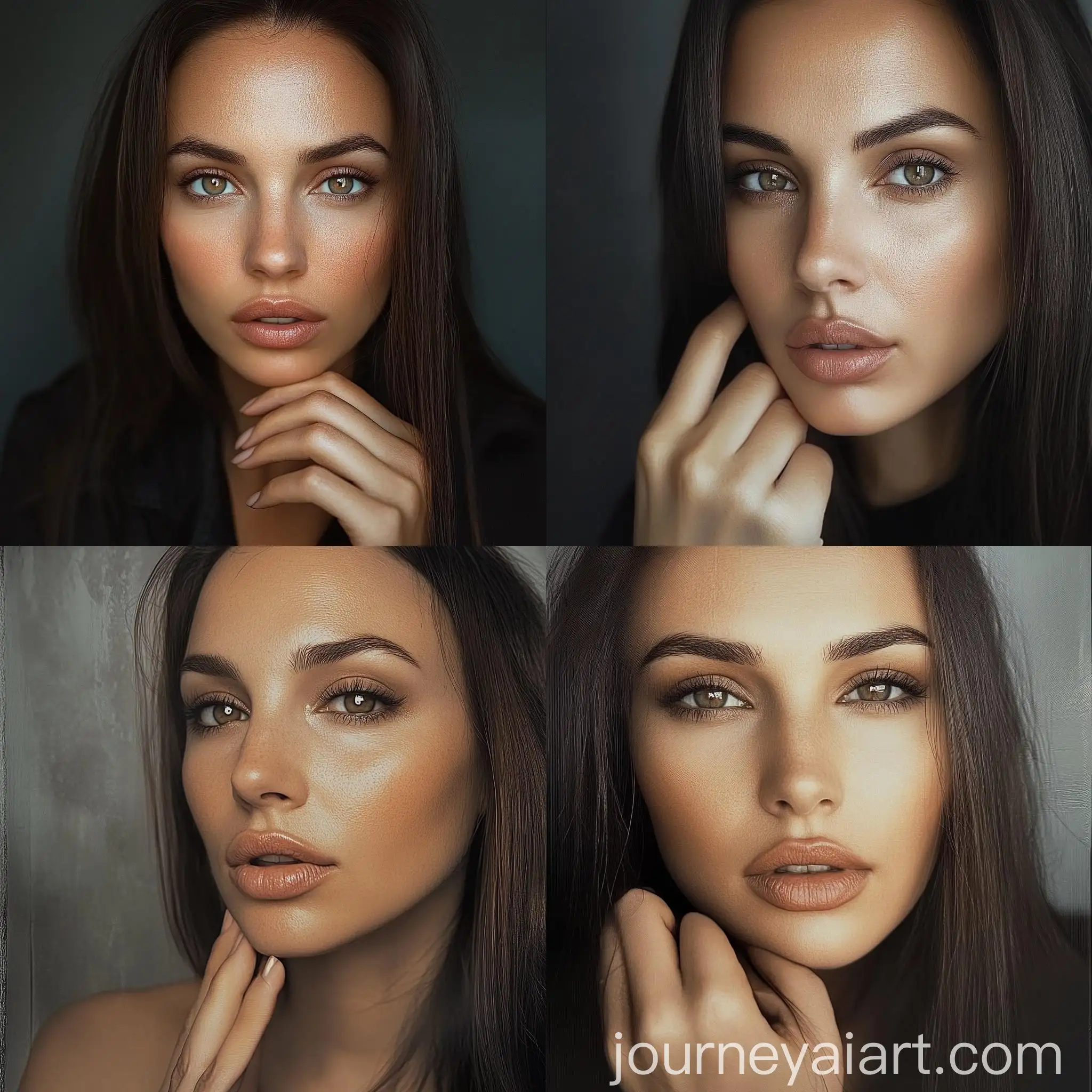 Portrait-of-a-Woman-in-the-Style-of-Angelina-Jolie