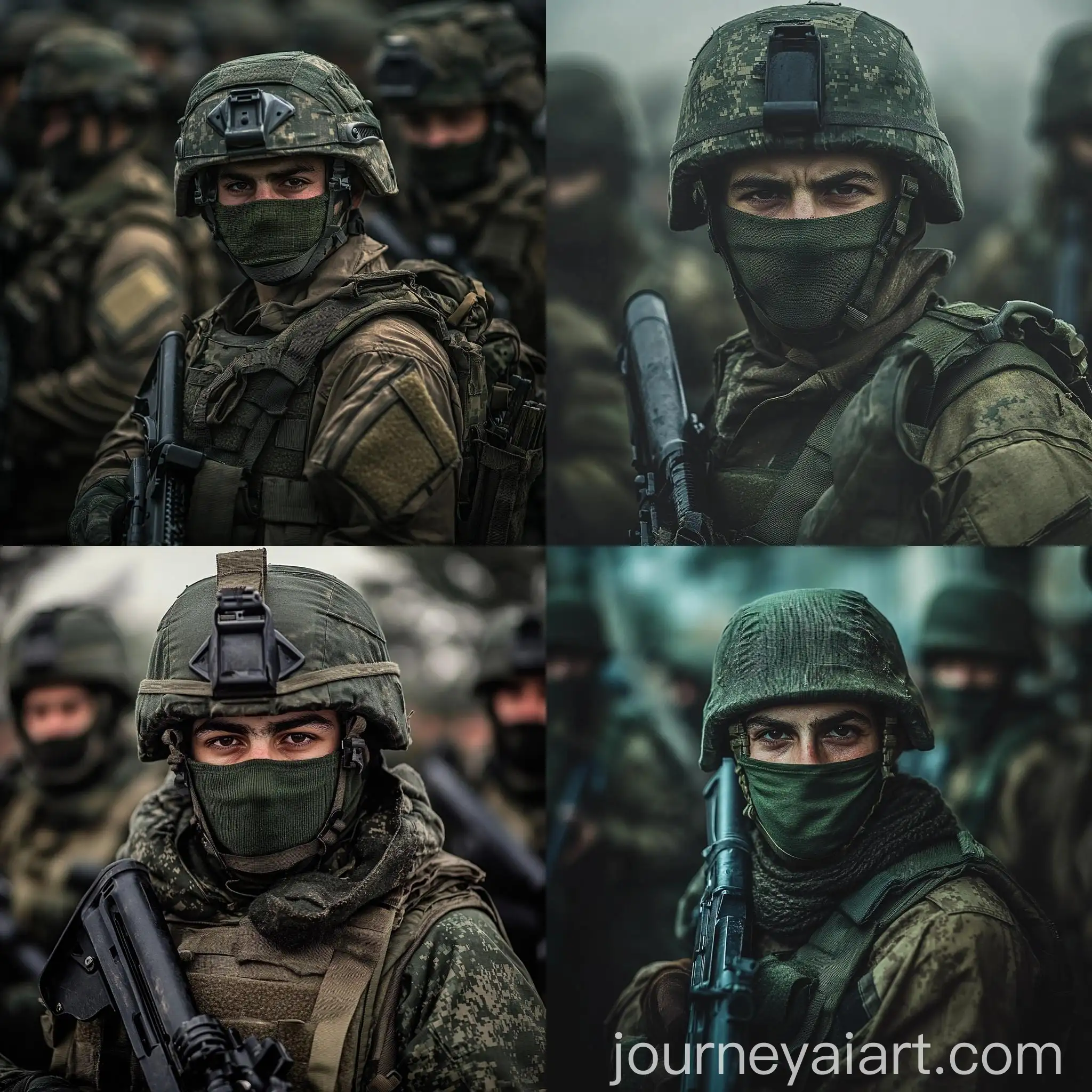 Israeli-Soldier-IDF-Uniform-Rifle-Helmet-Mask-Realistic-Sculpture-Style