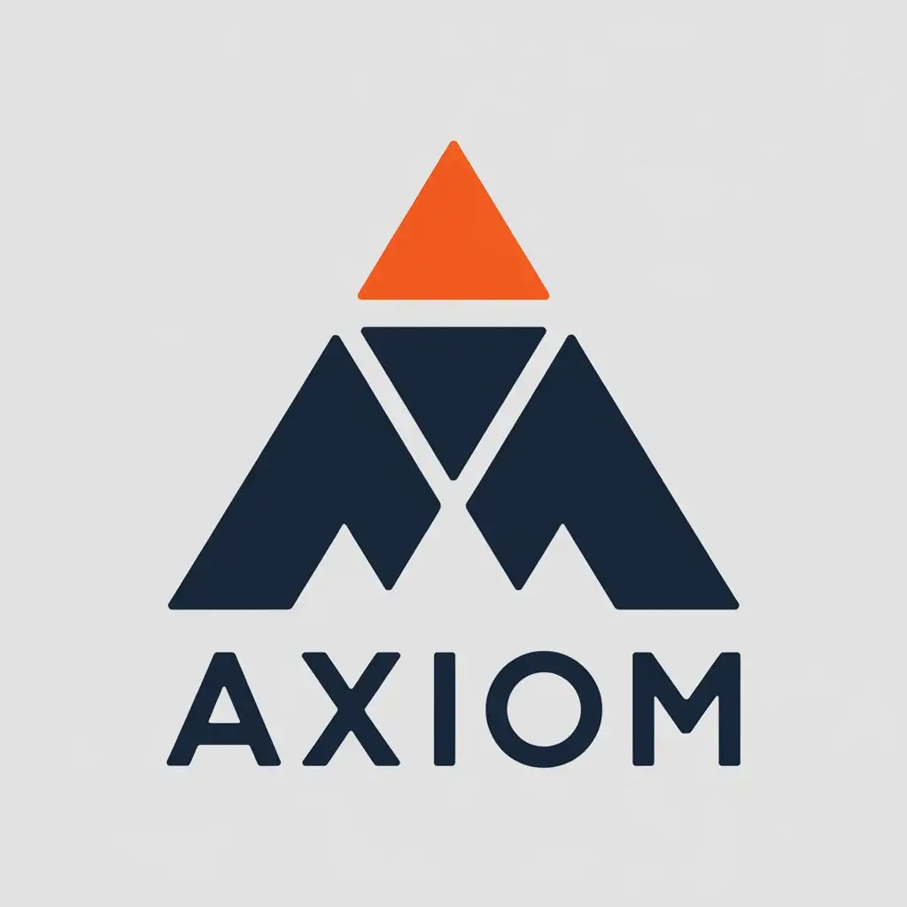 LOGO Design for AXIOM Modern Vector with Clear Background