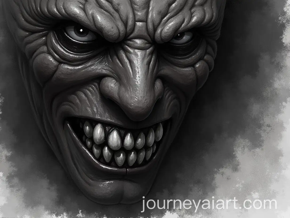 Smiling-Demon-with-White-Eyes-in-Dark-Fantasy-Art-Style