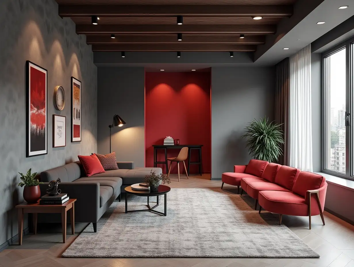 Elegant-Office-Space-Design-with-Gray-Shades-andAI-Image-Prompt-Expansion-Red-Accents