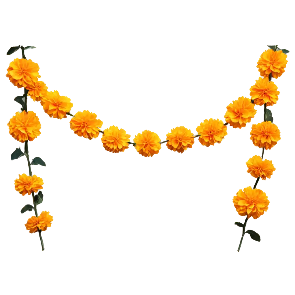 Beautiful-Marigold-Flower-Garlands-PNG-for-Stunning-Digital-Creations